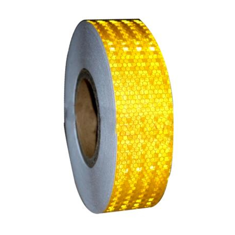 Reflectietape, contourtape, reflecterende tape, kleur ambergeel